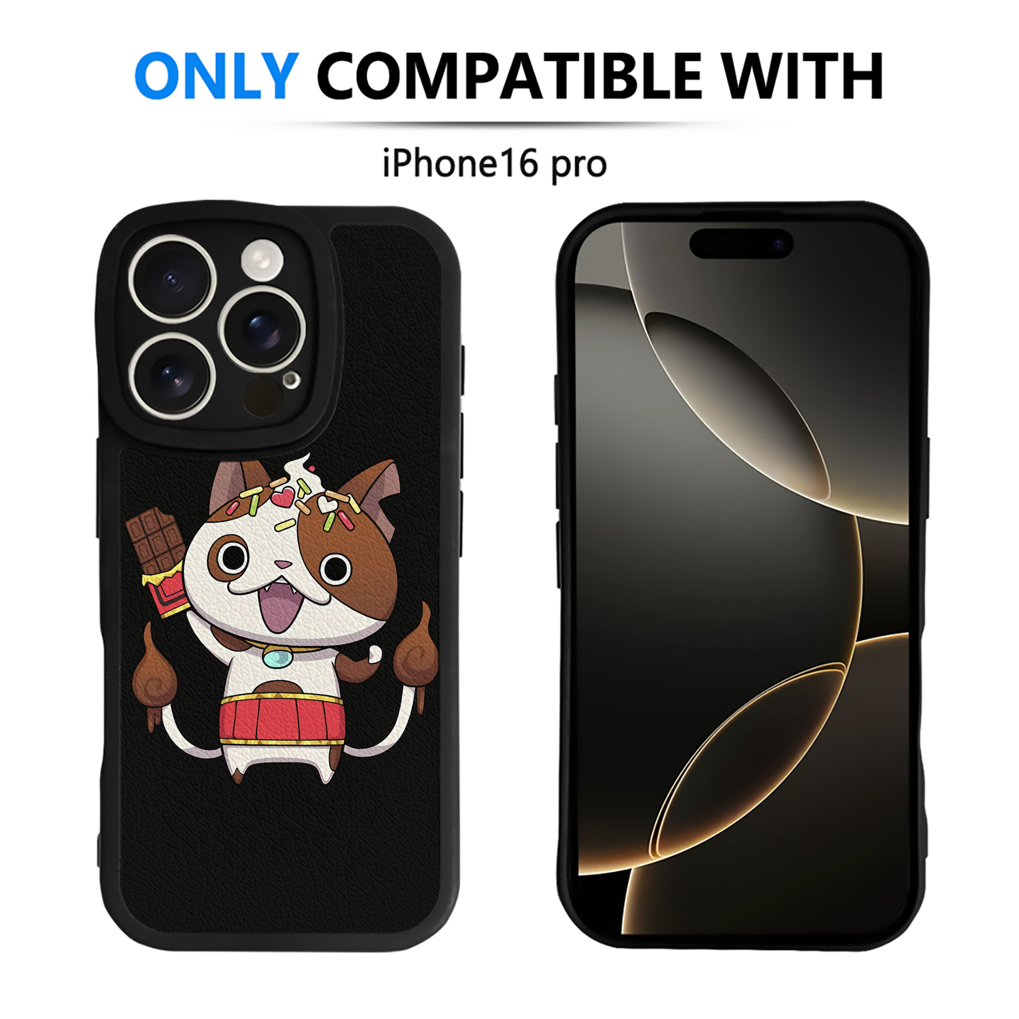 （画像用） 妖怪ウォッチ Yo-kai Watch 【iPhone 16シリーズ対応】シリコンスマホケース（レザー調） 材質：シリコン